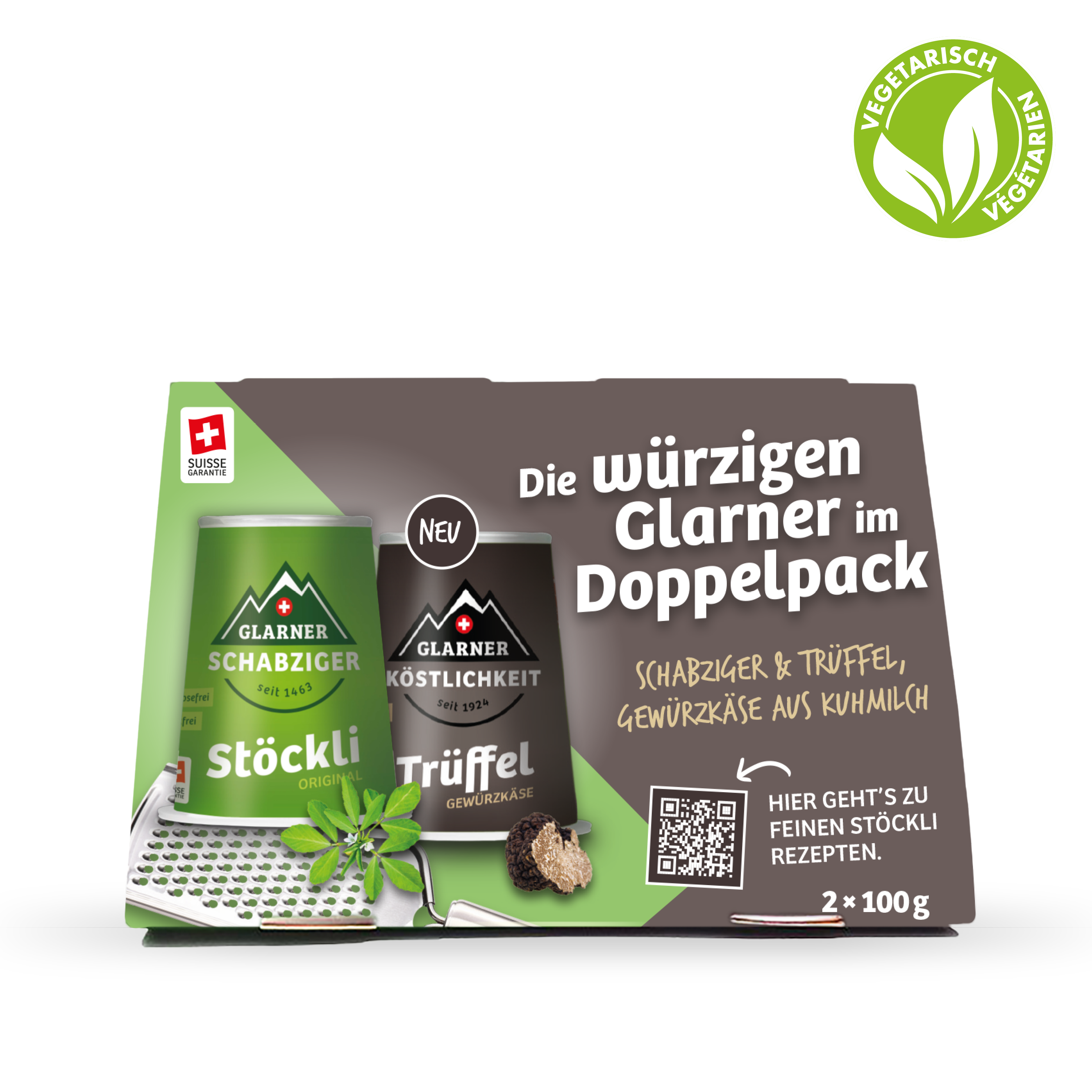 Die würzigen Glarner, 2 x 100g